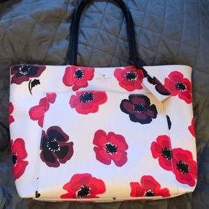 Kate Spade poppies tote
